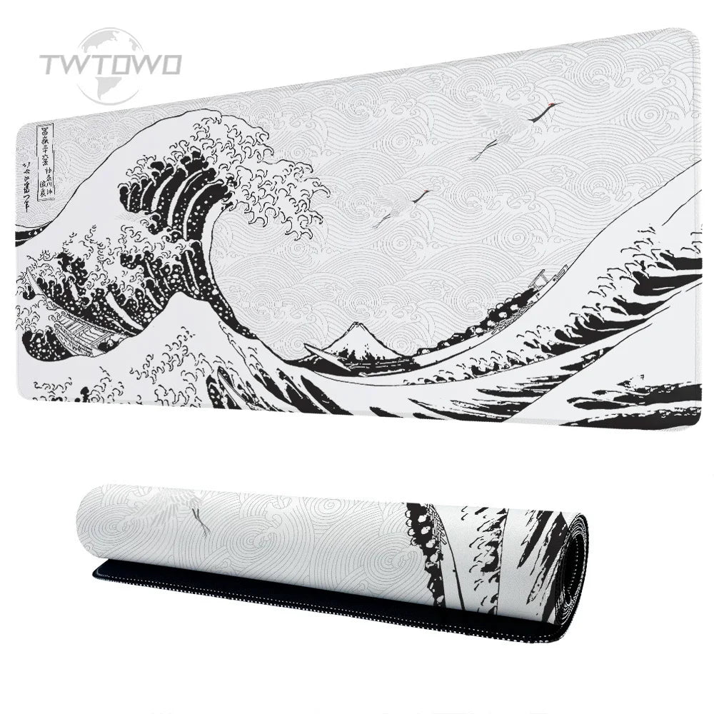 Japan Wave Art White