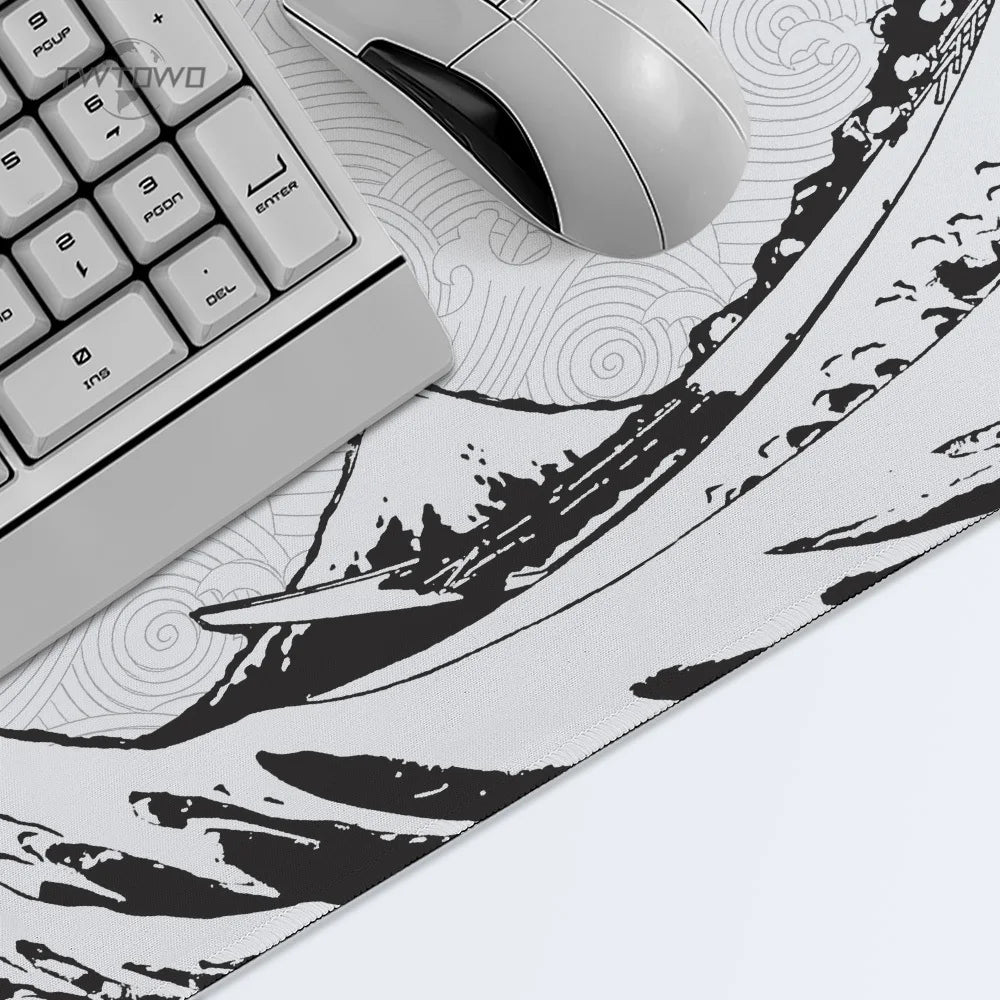 Japan Wave Art White