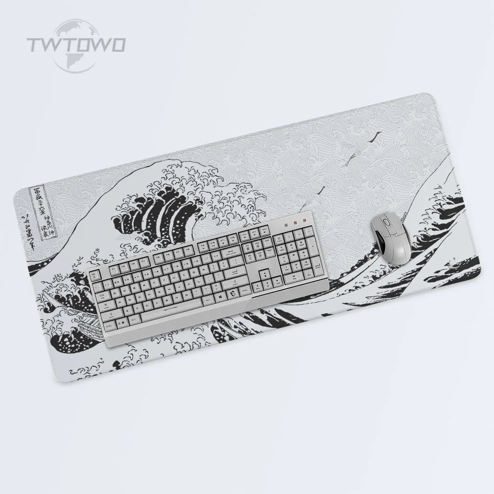 Japan Wave Art White