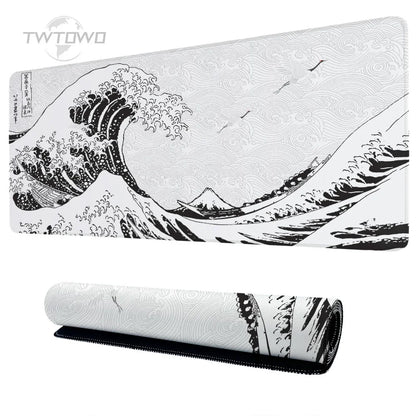 Japan Wave Art White
