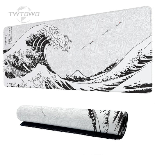 Japan Wave Art White